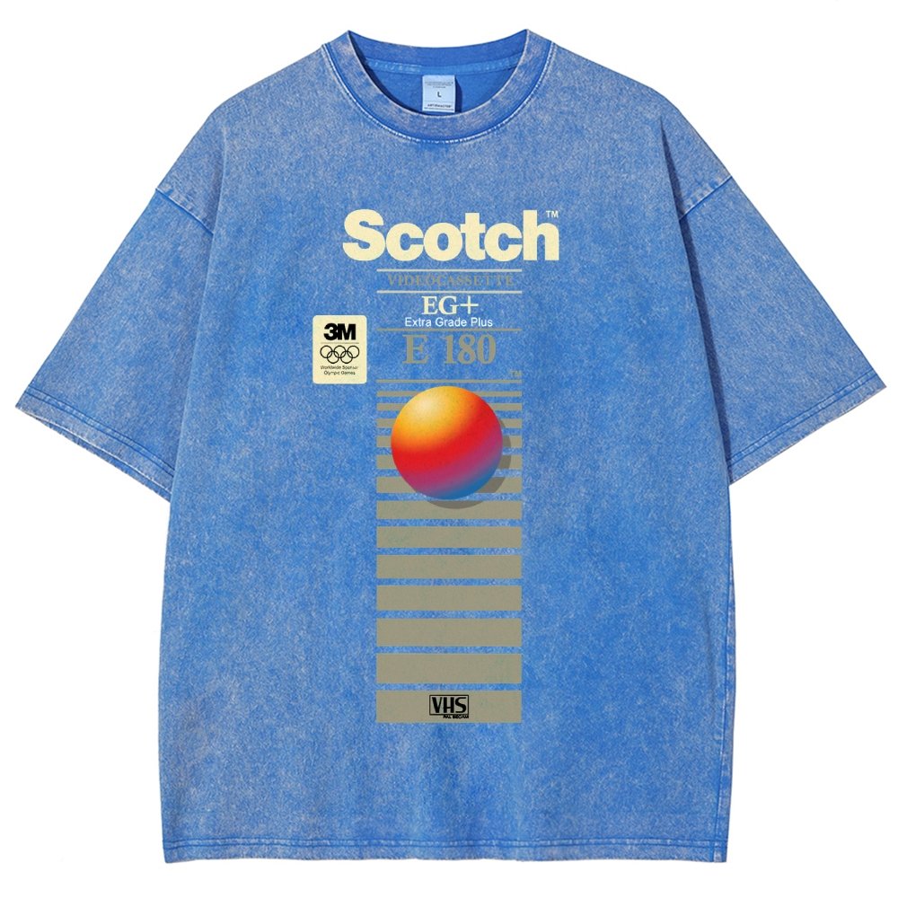 VHS Scotch E180 Vintage Distressed T-shirt