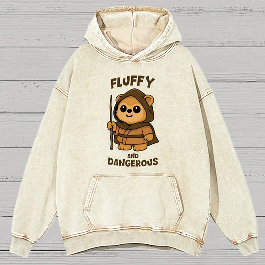 Fluffy And Dangerous Vintage Distressed Hoodie