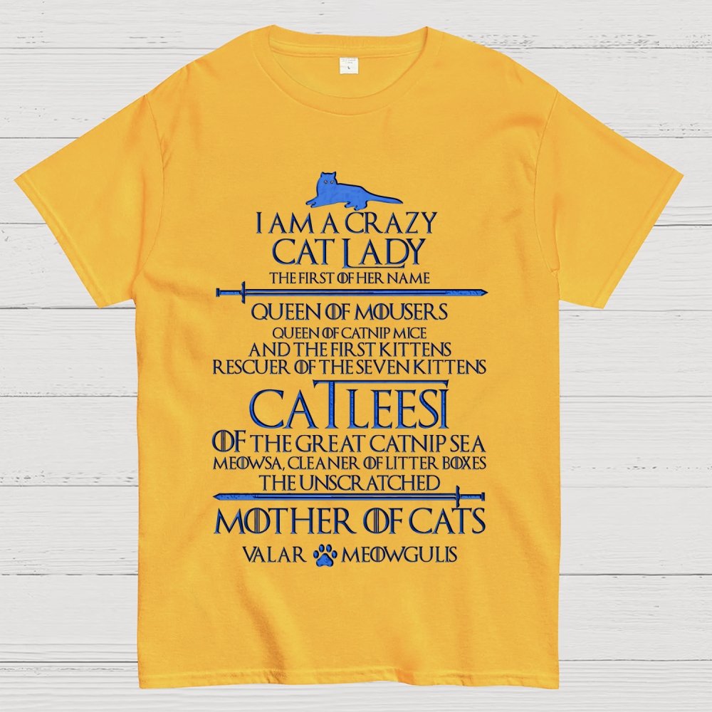 I Am A Crazy Cat Lady Unisex Geek T-Shirt