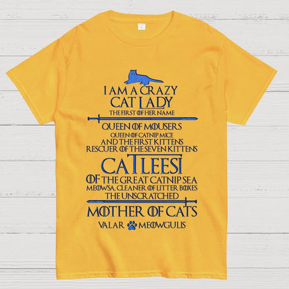 I Am A Crazy Cat Lady Unisex Geek T-Shirt