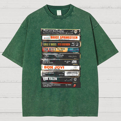 Vintage Rock Cassettes Vintage Distressed T-shirt