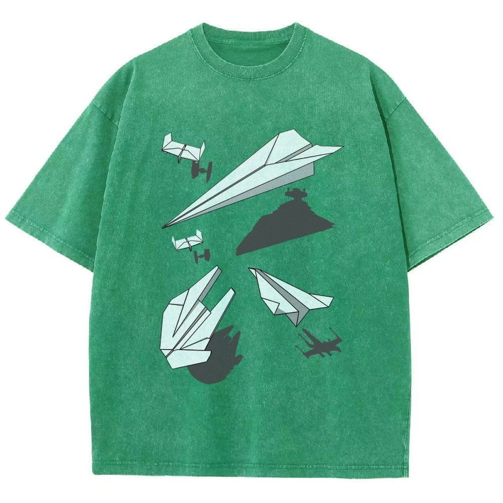 Paper Wars Vintage Distressed T-shirt 2601000782