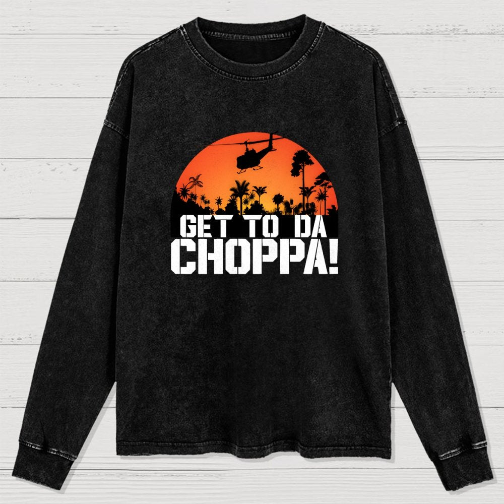 Get To The Chopper Washed Long Sleeve Tee