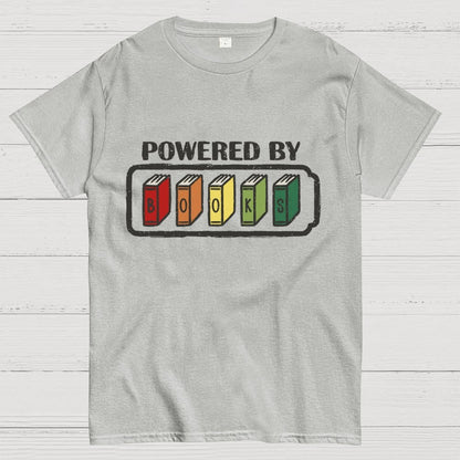 Powered by Books Geek T-Shirt