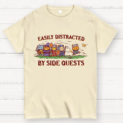 Easily Distracted By Side Quests Geek T-Shirt