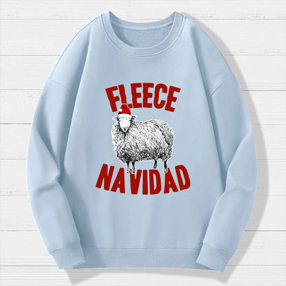 FLEECE NAVIDAD Christmas Geek Cotton Sweatshirt