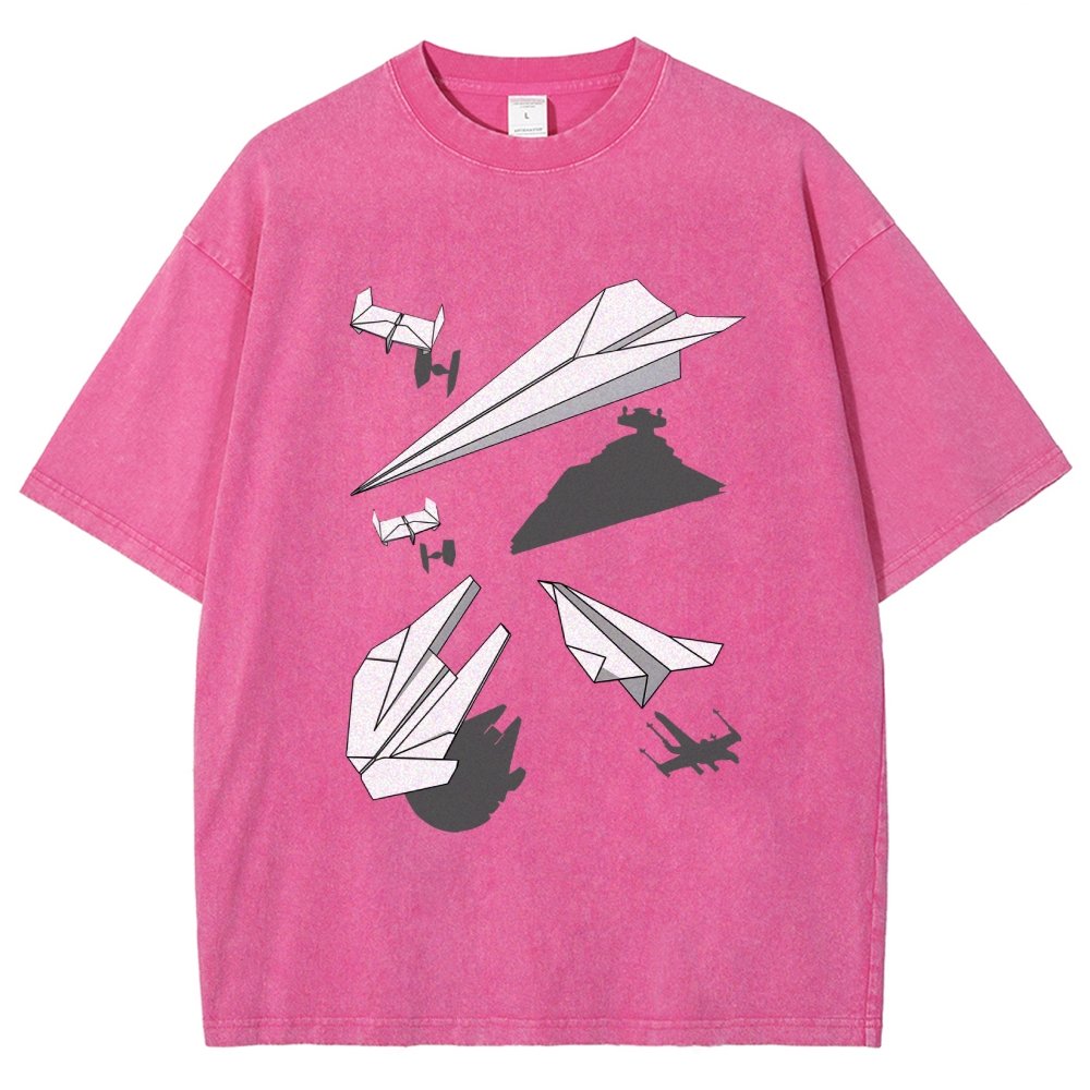Paper Wars Vintage Distressed T-shirt 2601000782