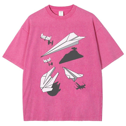 Paper Wars Vintage Distressed T-shirt 2601000782