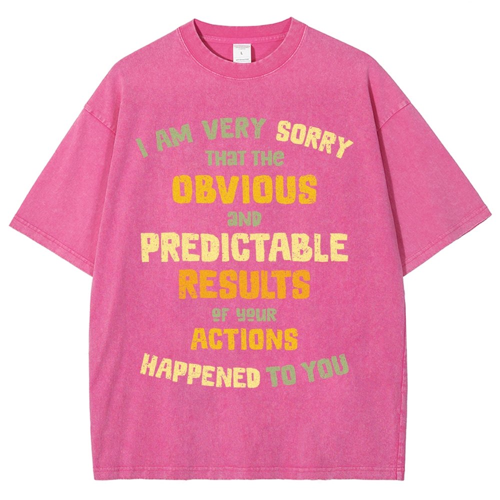 Predictable Consequences Vintage Distressed T-shirt
