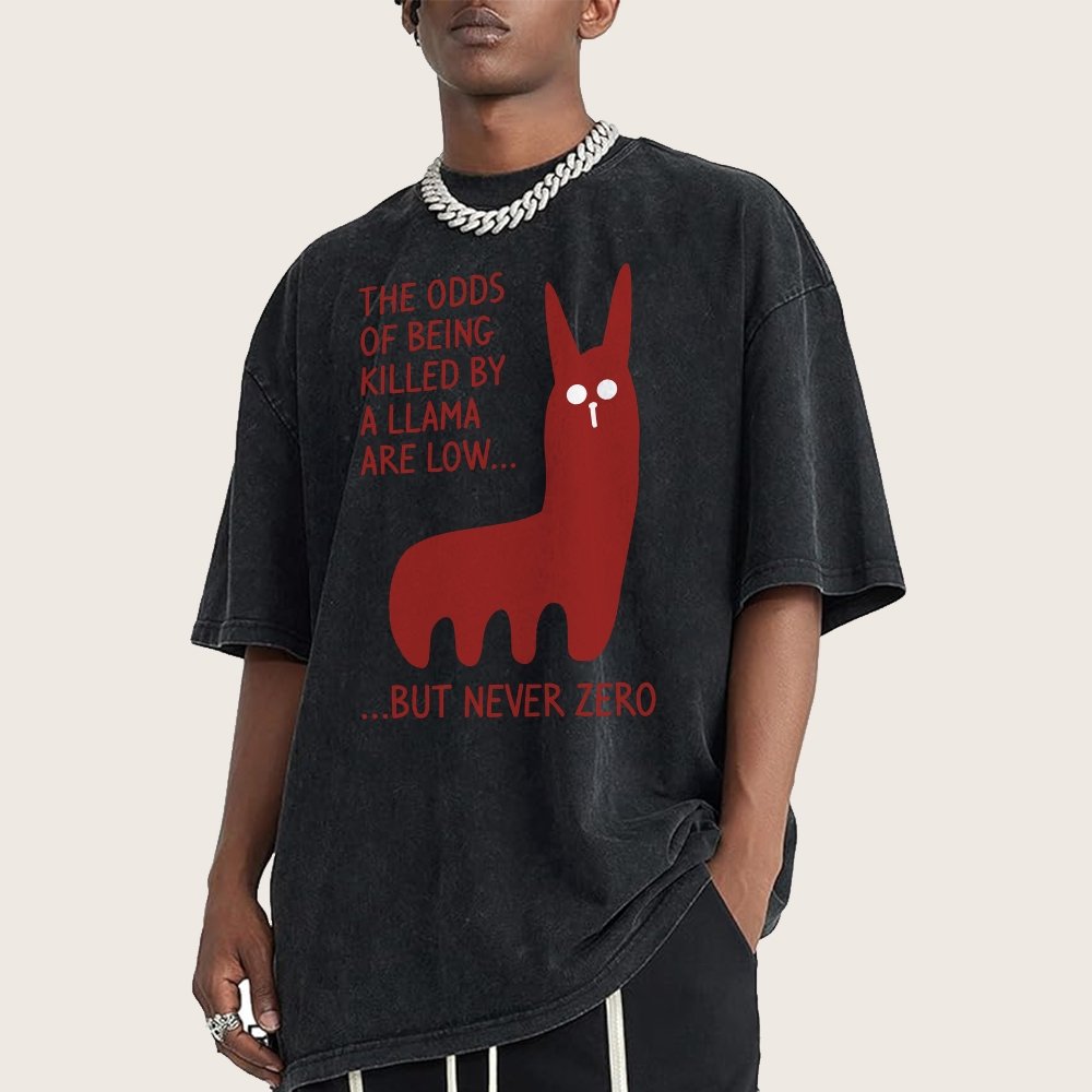 Killer Llama Vintage Distressed T-shirt