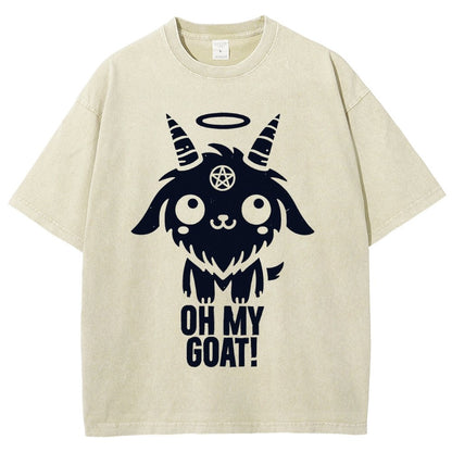 Oh my goat Vintage Distressed T-shirt