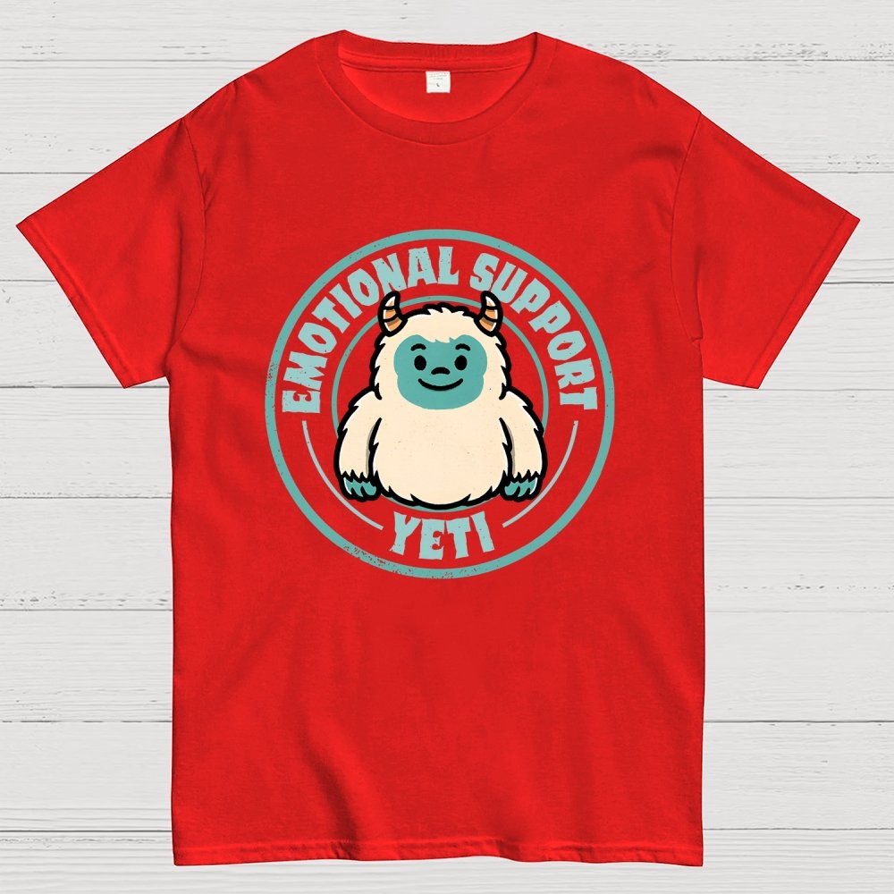 Emotional Support Yeti Geek T-Shirt