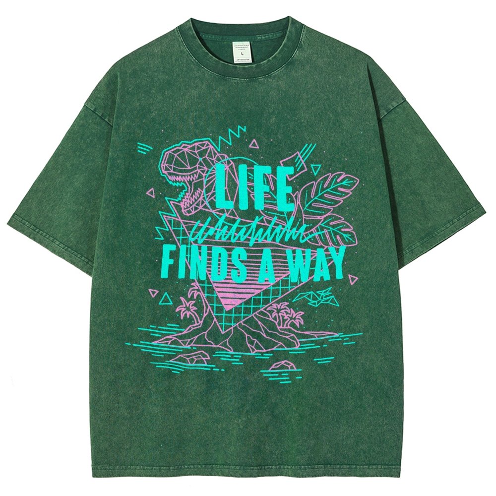 Life Finds A Way Vintage Distressed T-shirt