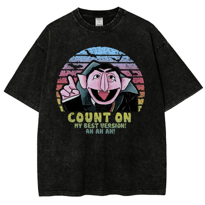 Count on My Best Version Vintage Distressed T-shirt