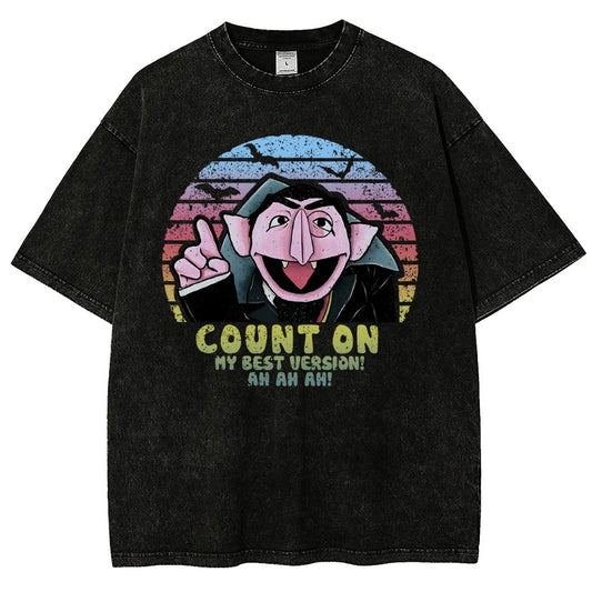 Count on My Best Version Vintage Distressed T-shirt