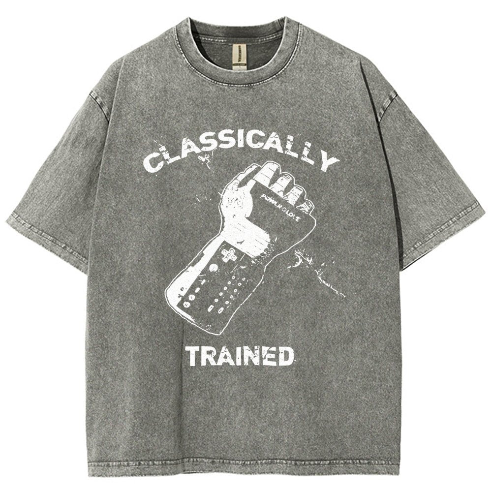 Classically Trained Gamer Vintage Distressed T-shirt