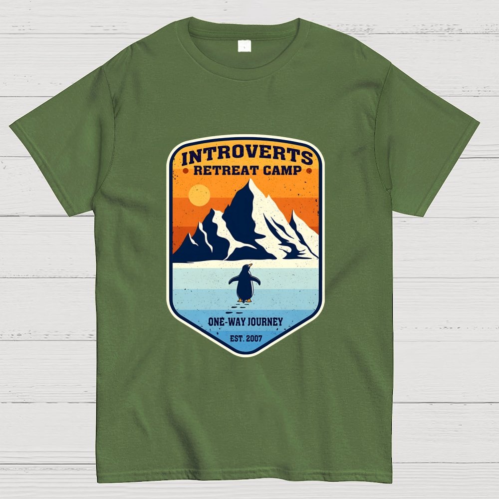 Introverts Retreat Camp Geek T-Shirt