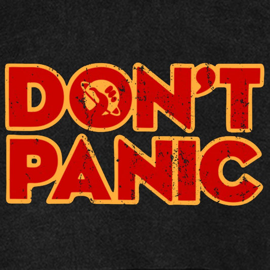 Dont Panic Vintage Distressed Hoodie