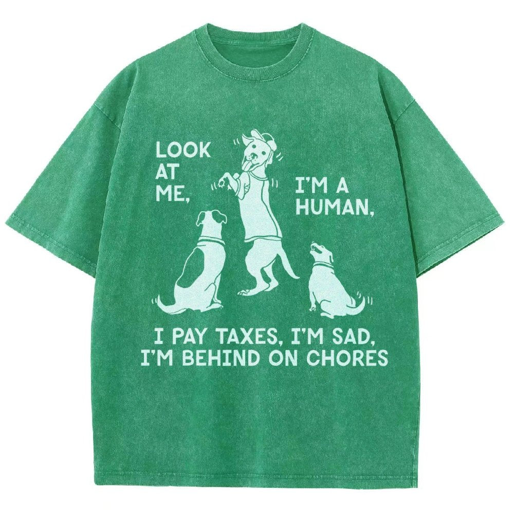 Dog Mocks Humans Vintage Distressed T-shirt