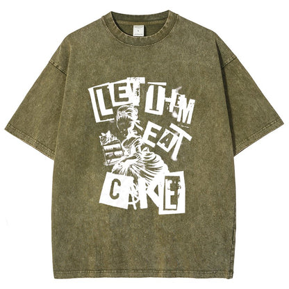 Let Them Eat Cake Vintage Distressed T-shirt