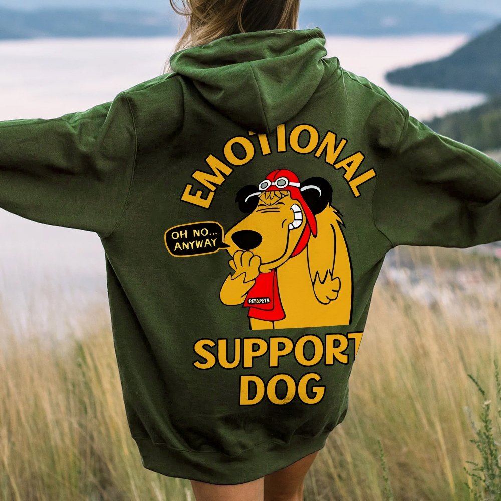 Support Or Not? Printed Back Unisex Cotton Hoodie