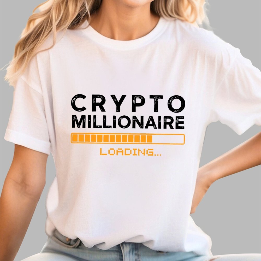 Crypto Millionaire Loading Geek T-Shirt
