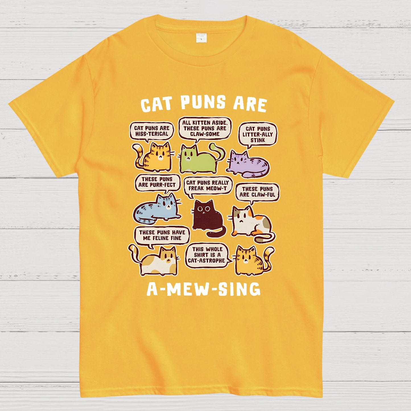 Cat Puns Are A-Mew-sing Geek T-Shirt