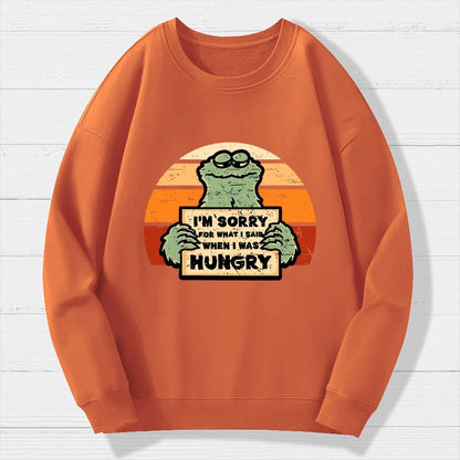 Hangry Monster Geek Cotton Sweatshirt