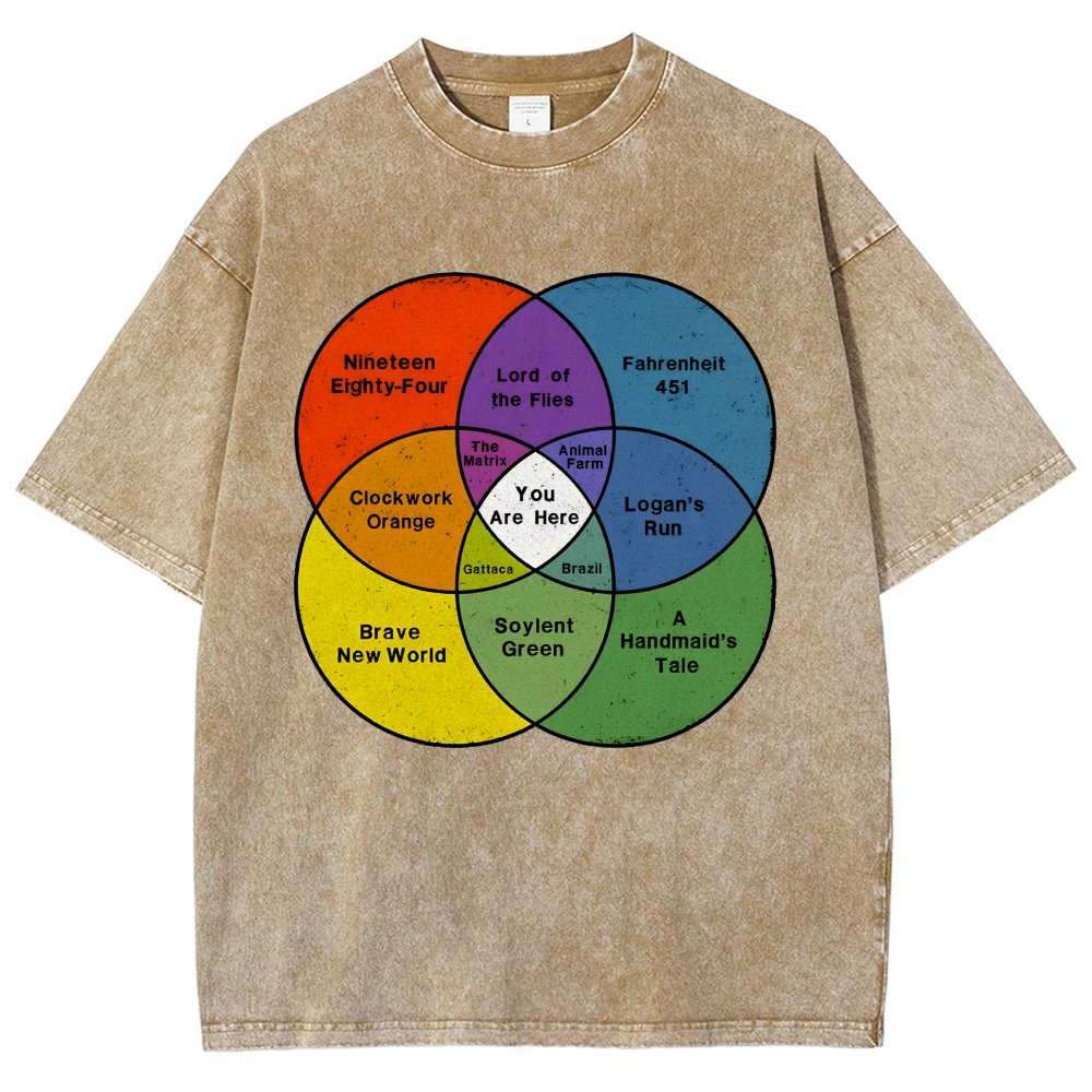 You Are Here Vintage Distressed T-shirt