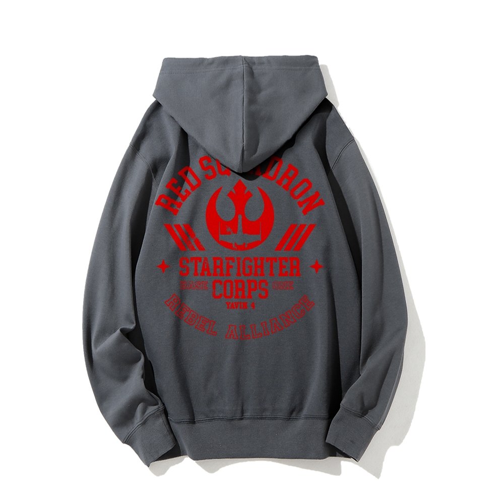 Red Team Base One Printed Back Unisex Cotton Hoodie