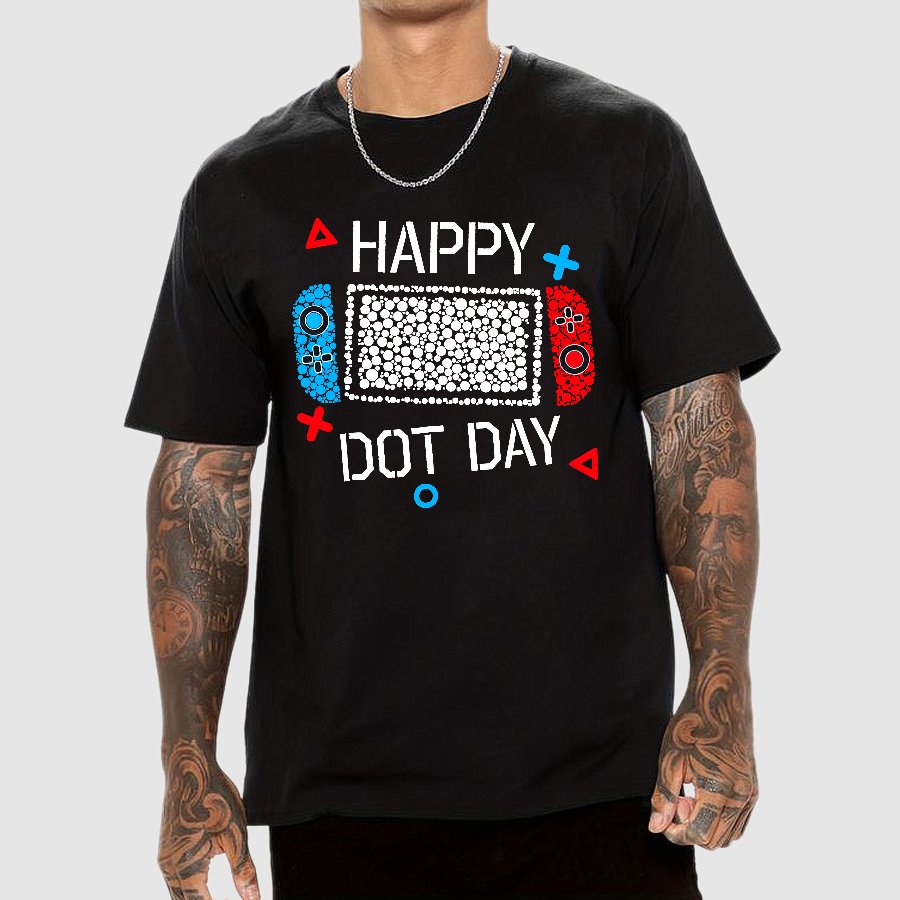 Happy International Dot Day Game Controller Geek T-Shirt