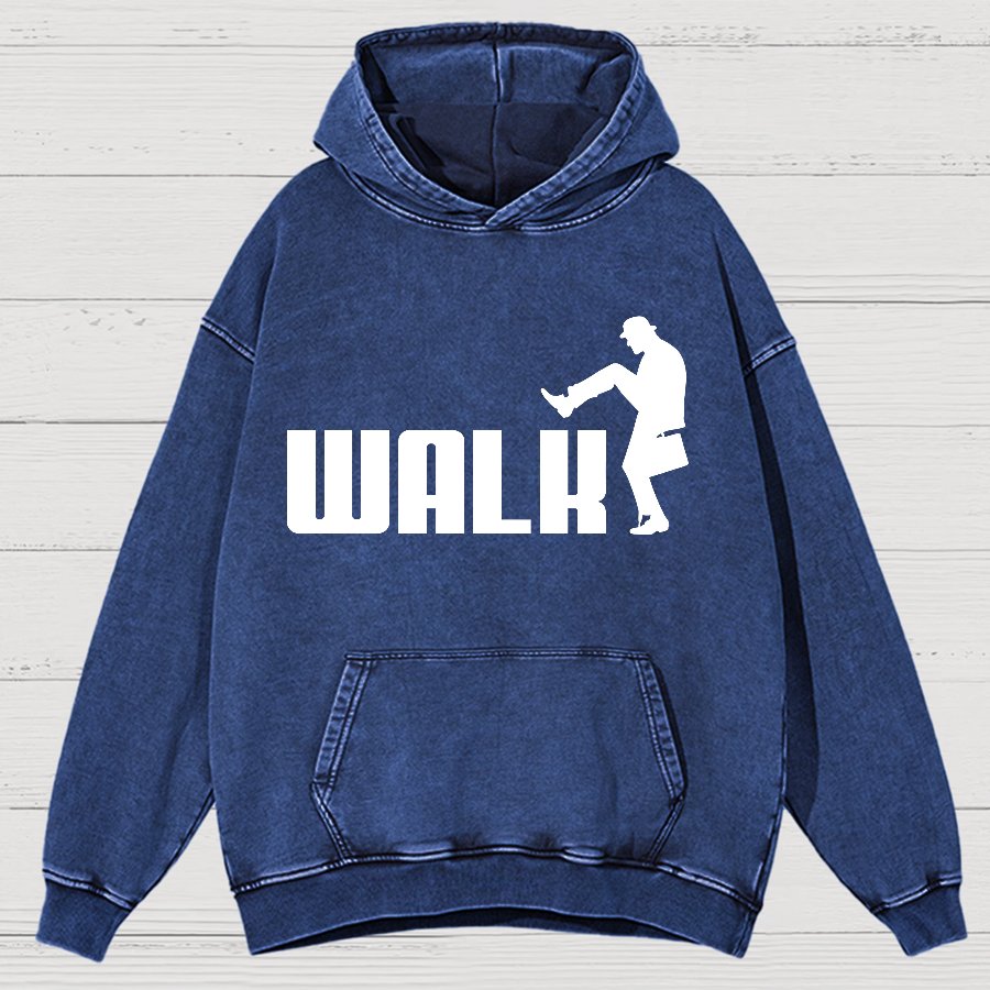 Walk Funny Vintage Distressed Hoodie
