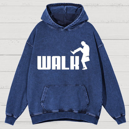 Walk Funny Vintage Distressed Hoodie