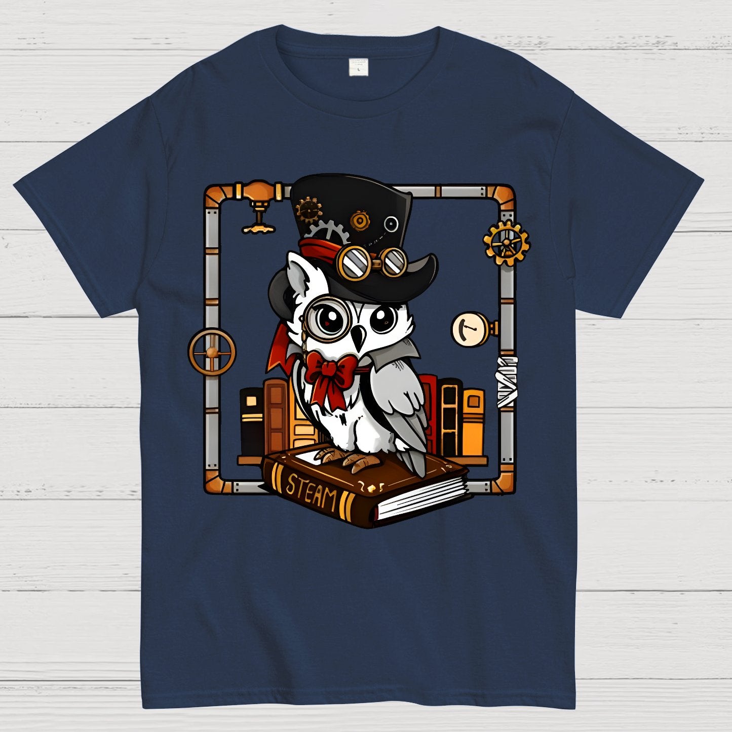 Steampunk Owl Geek T-Shirt