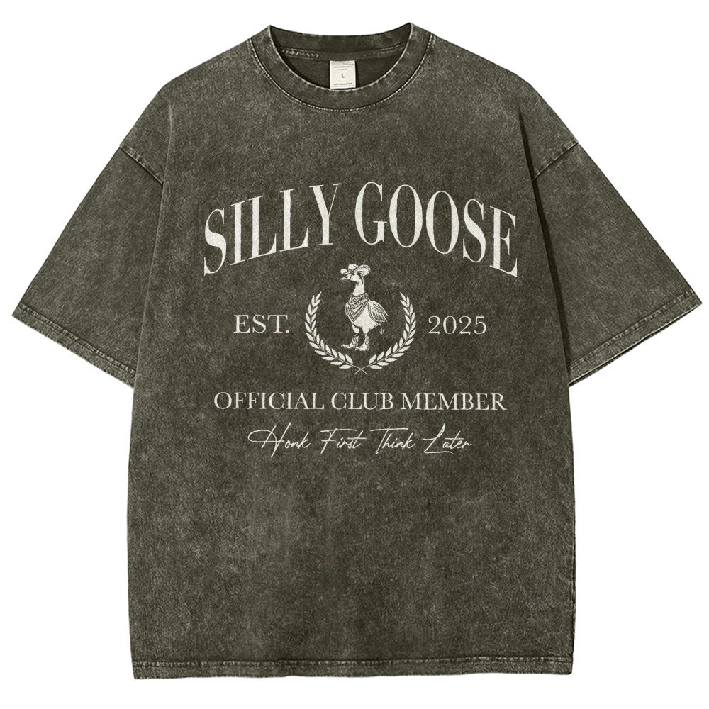 Silly Goose Official Club Vintage Distressed T-shirt