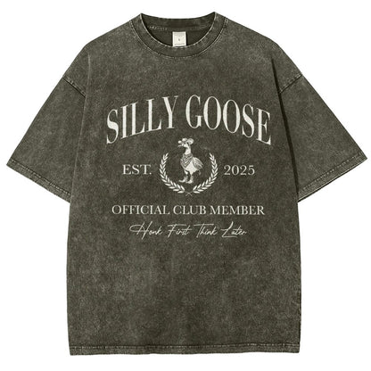 Silly Goose Official Club Vintage Distressed T-shirt