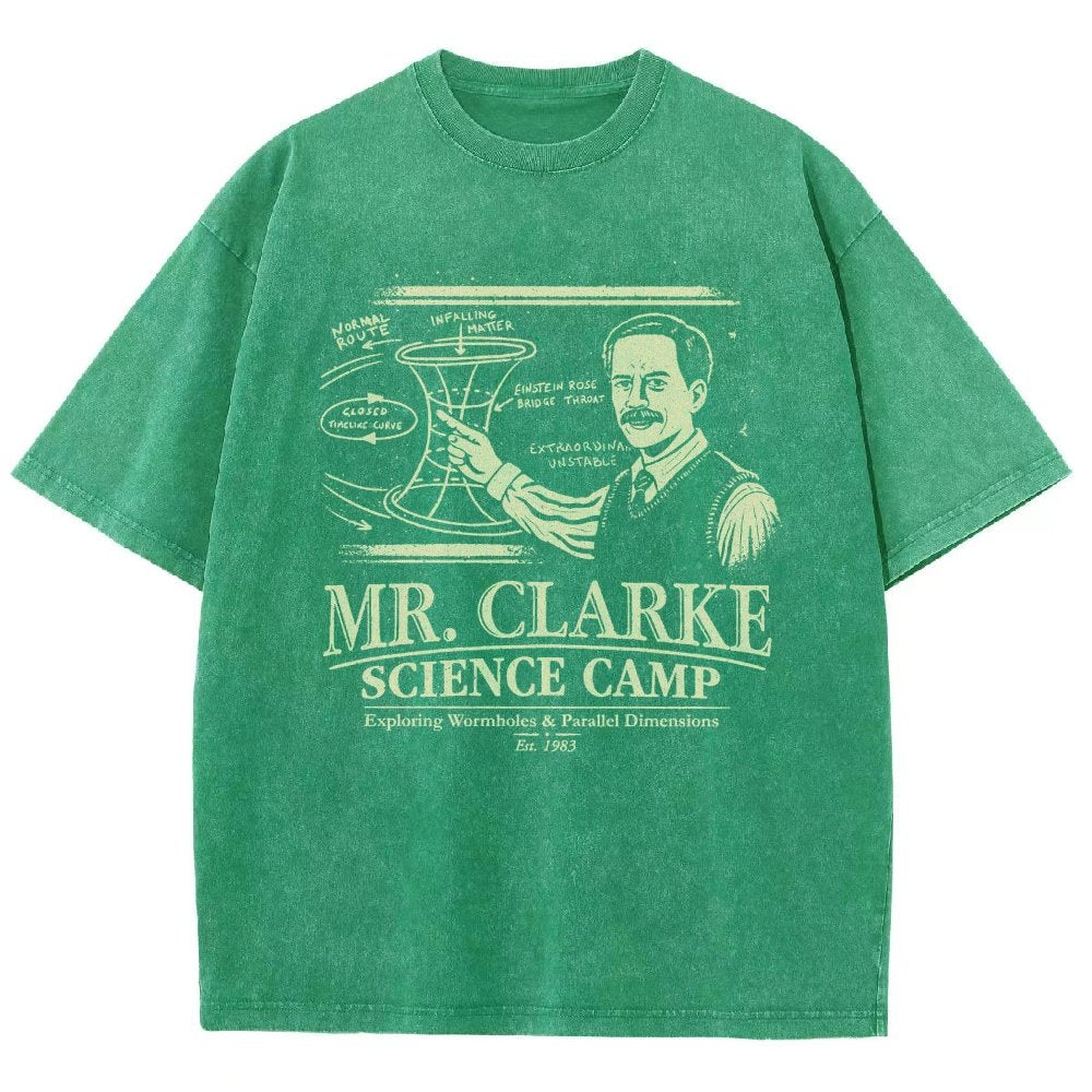 Mr. Clarke – Science Camp Vintage Distressed T-shirt
