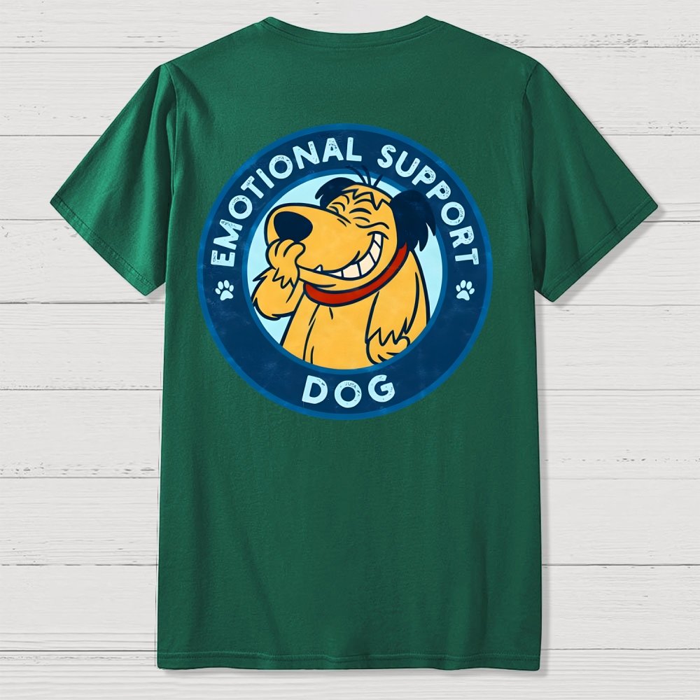 Dog Support Or Not? Front And Back Printing Geek T-Shirt