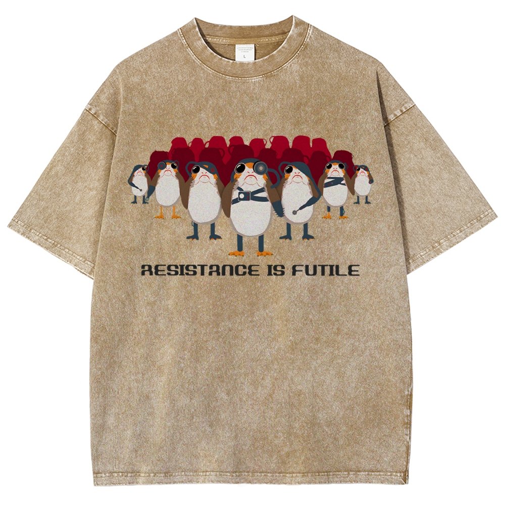 Resistance is Futile Vintage Distressed T-shirt