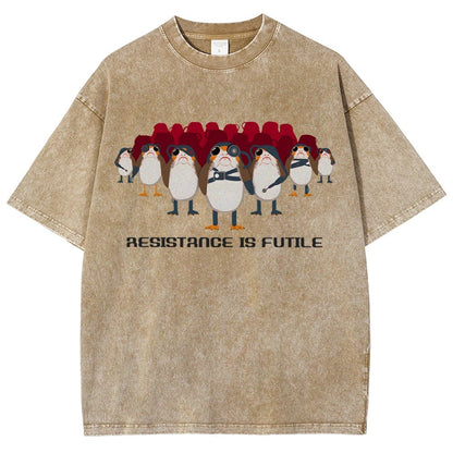 Resistance is Futile Vintage Distressed T-shirt