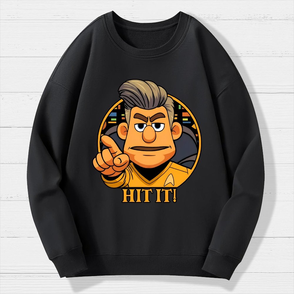Hit It Geek Cotton Sweatshirt