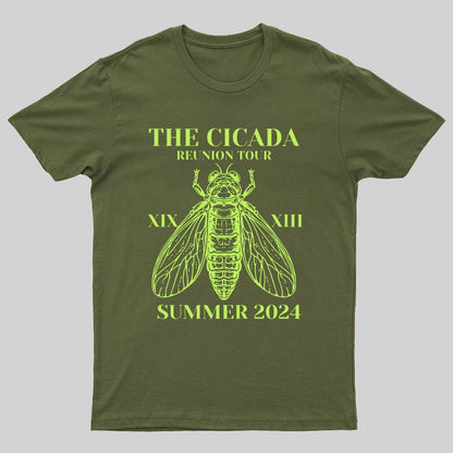 The Cicada Reunion U.S Tour 2024 Cicada Geeky T-Shirt