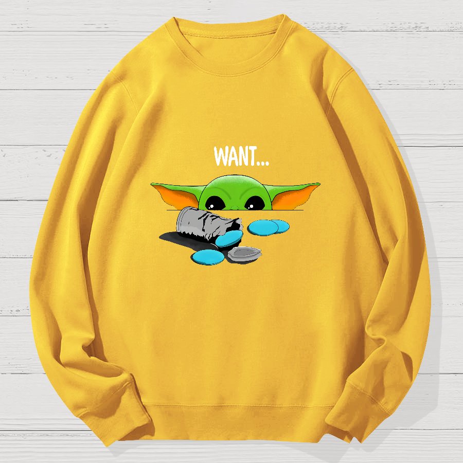 Children Want ! Funny Geek Cotton Sweatshirt