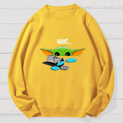 Children Want ! Funny Geek Cotton Sweatshirt