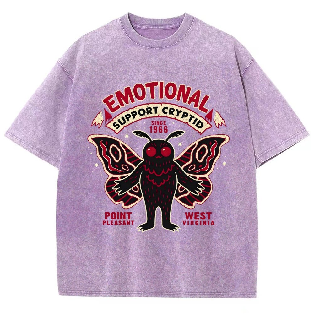 Emotional Support Cryptid Vintage Distressed T-shirt