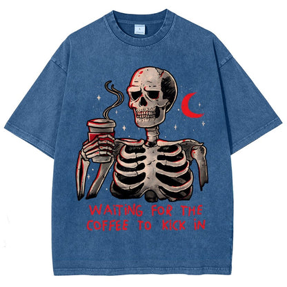 Coffee Keeps Me Alive Vintage Distressed T-shirt