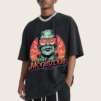 Stay Monstrous Vintage Distressed T-shirt