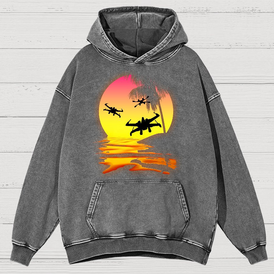 Put The Fighter Plane Next To It Vintage Distressed Hoodie