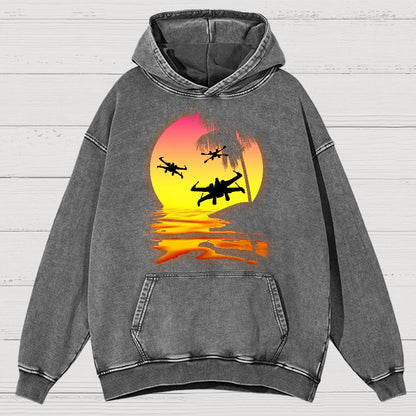 Put The Fighter Plane Next To It Vintage Distressed Hoodie