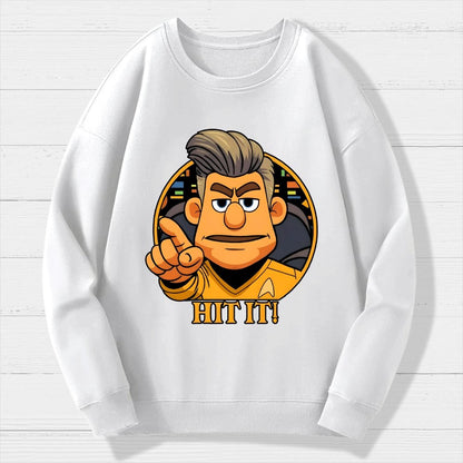 Hit It Geek Cotton Sweatshirt